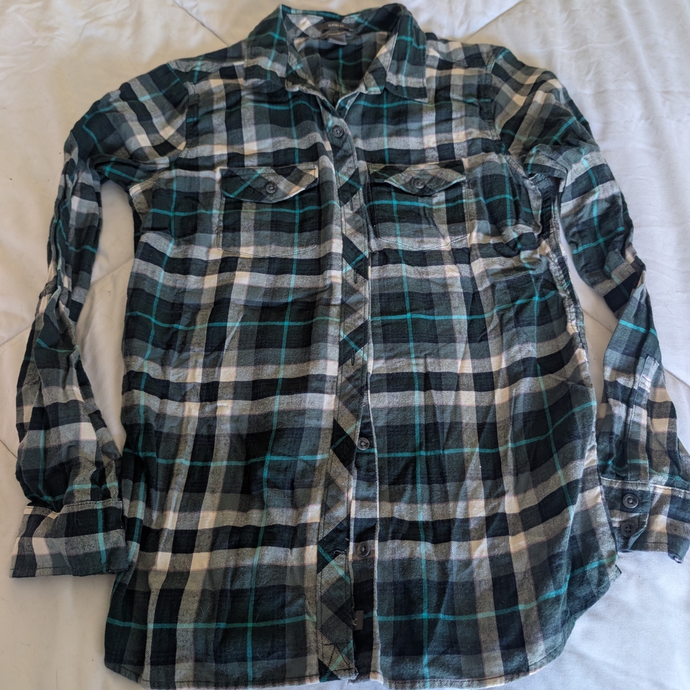 Women's Green Plaid Shirt